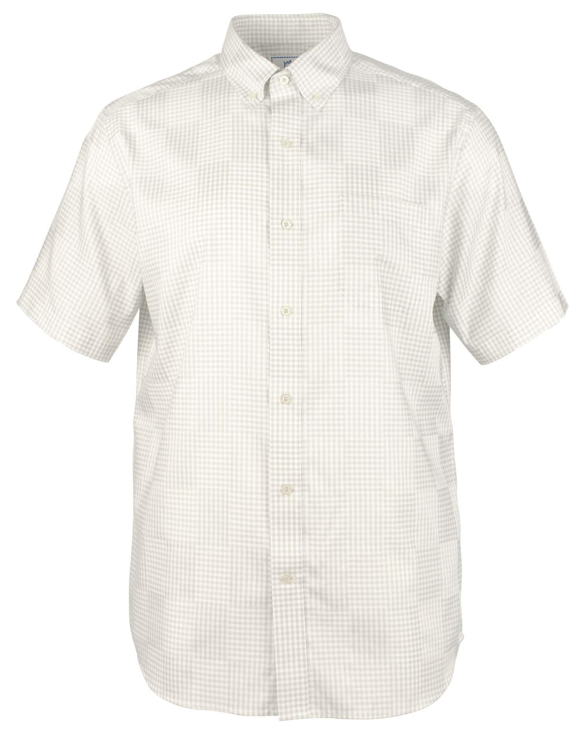 Men's Palmetto Point Gingham SS Trim Fit Shirt-SG-XL