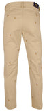 Men's Stretch Slim Allover Polo Pony Embroidered Chino Pants 31Wx30L, Vintage Khaki