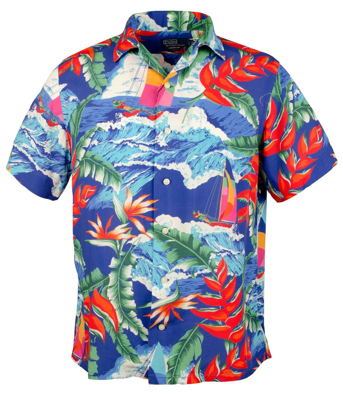 POLO RALPH LAUREN Men's Classic Fit Hoffman Print Camp Shirt Mlt Large Multi