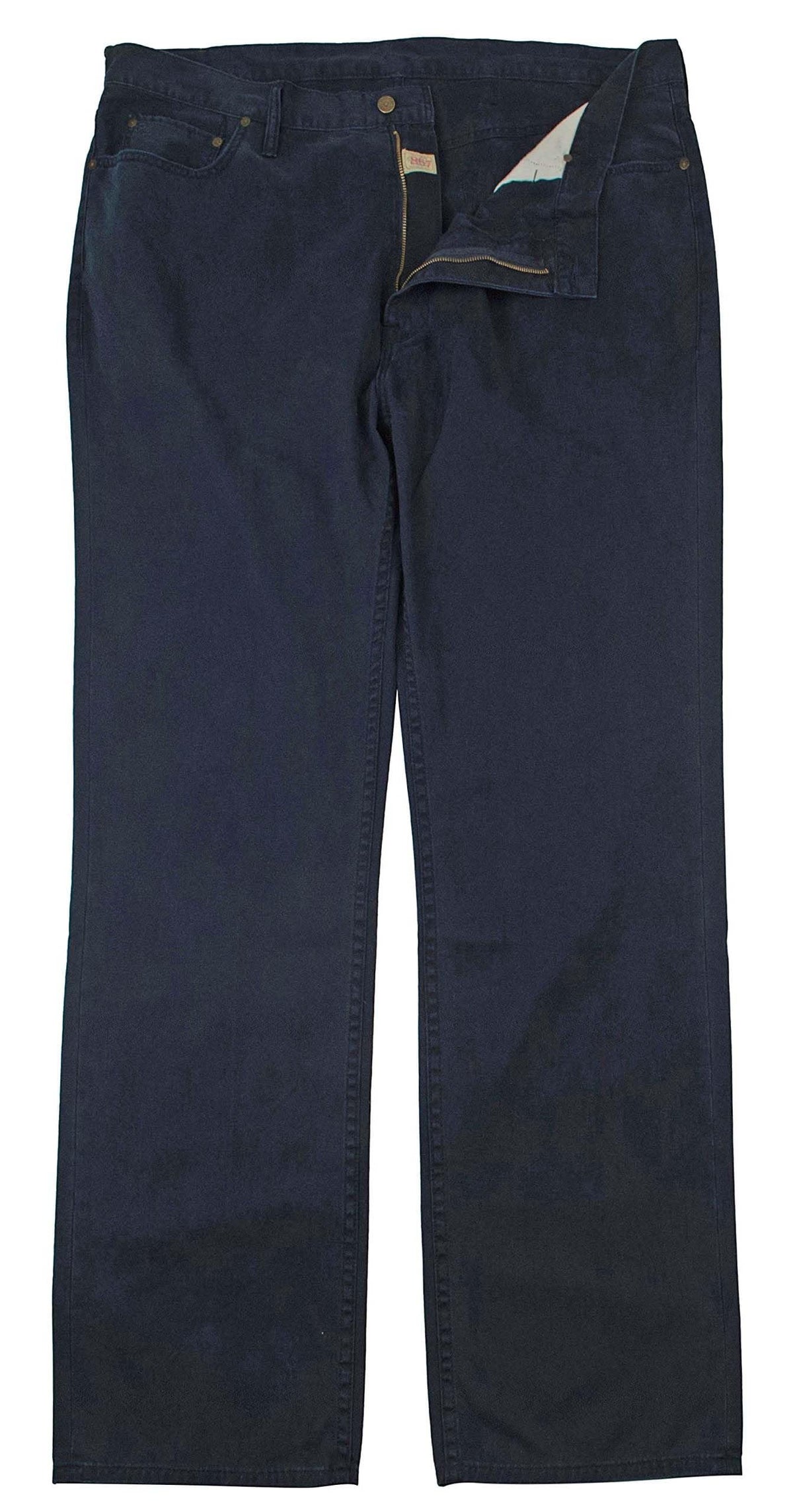 Men's Big & Tall Classic Fit Jeans Style Chino Pants 50BX32L Aviator Navy