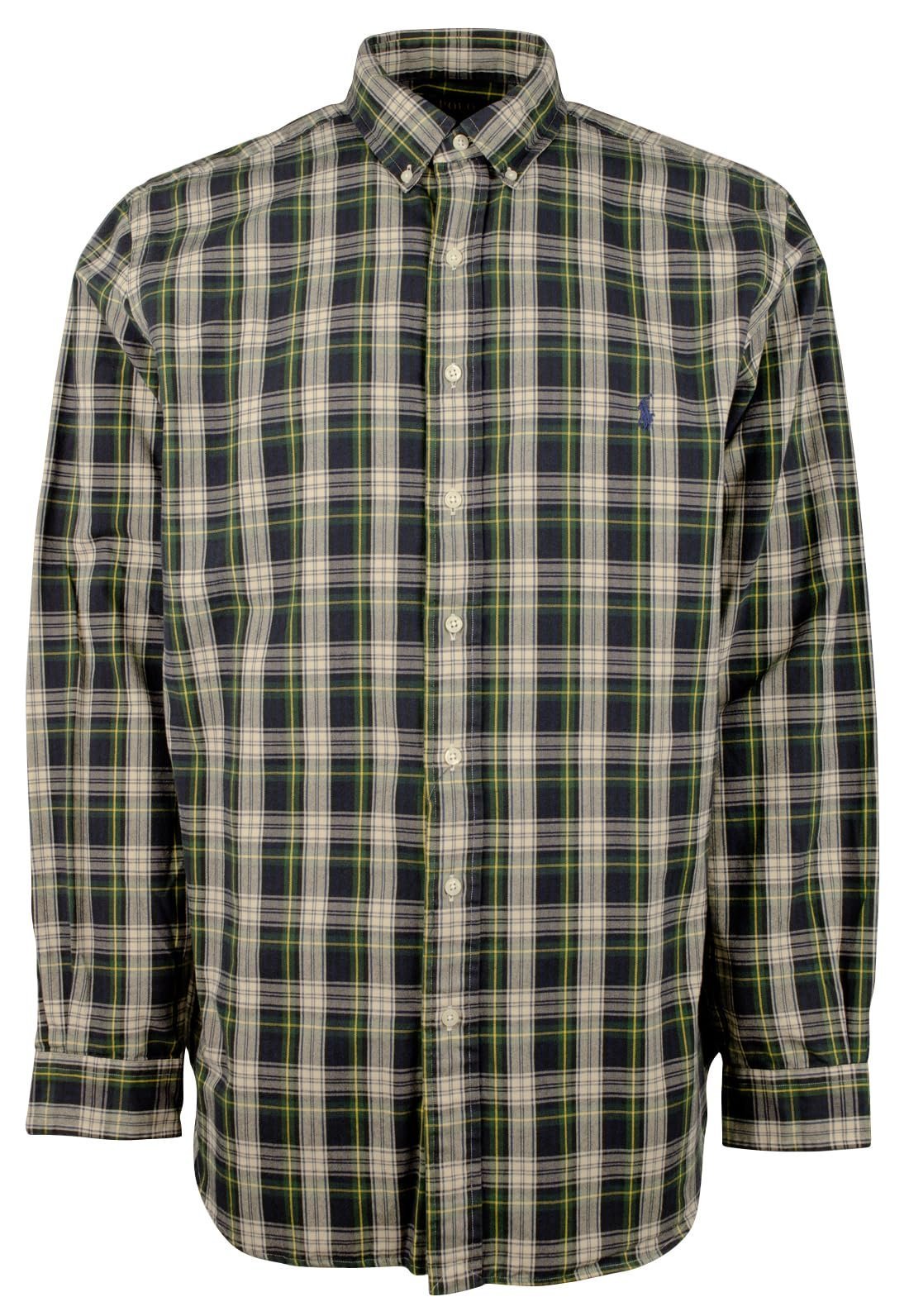 POLO RALPH LAUREN Men's Big & Tall Long Sleeve Classic Oxford Shirt 4LT Multi