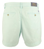 Polo Ralph Lauren Men's Stretch Straight Fit 6 Inch Flat Front Chino Shorts Soft Aqua 38