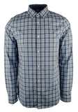 Michael Kors Men's Long Sleeve Plaid Cotton Slim Fit Shirt SB L