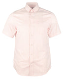 Camisa intercostera de manga corta Southern Tide para hombre, de cuadros vichy Lucayan, color rosa fresco, talla pequeña