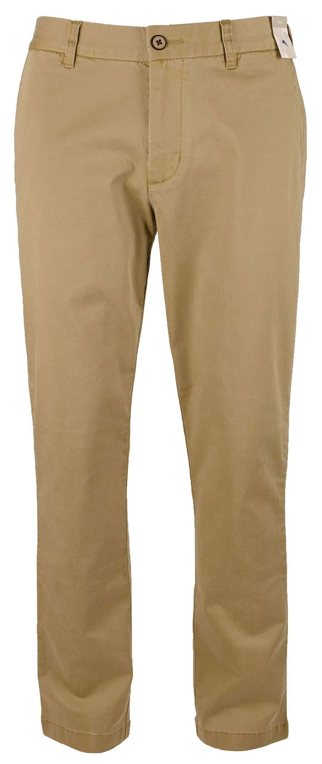 Men's Flat Front Chino Pants BBrbn 32WX32L