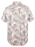 Tommy Bahama Men's Pavia Palms Camp Shirt Coconut Cream Small