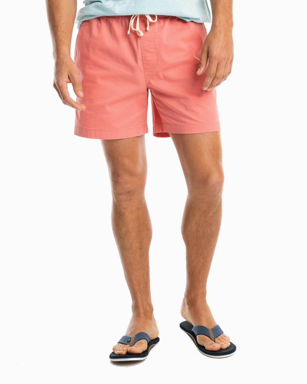 Southern Tide Men's 6" Sun Farer Stretch Drawstring Shorts Rouge Red 2XL