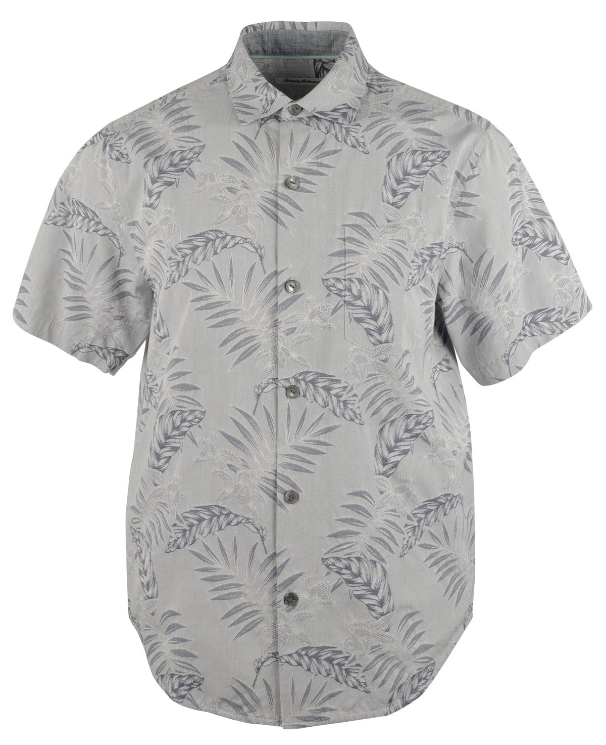 Camisa Tommy Bahama Island Iris Jacquard Camp para hombre (talla OD, mediana)