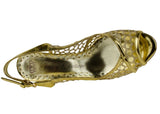 Customer Return Juicy Couture Acapulco Women's Gold Mesh Wedge Sandal Shoe-10M