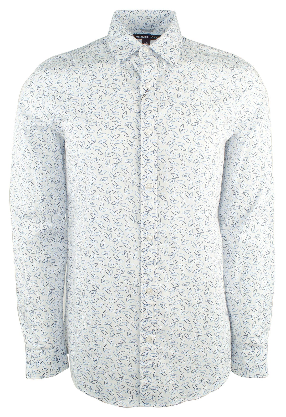 Michael Kors Men's Trim Stretch Cotton Long Sleeve Shirt
