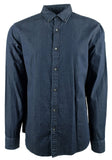 Michael Kors Men's Denim Slim Fit Long Sleeve Shirt