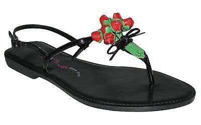 Two City Kids New York Women's Bouquet T-Strap Sandals-BP-6M