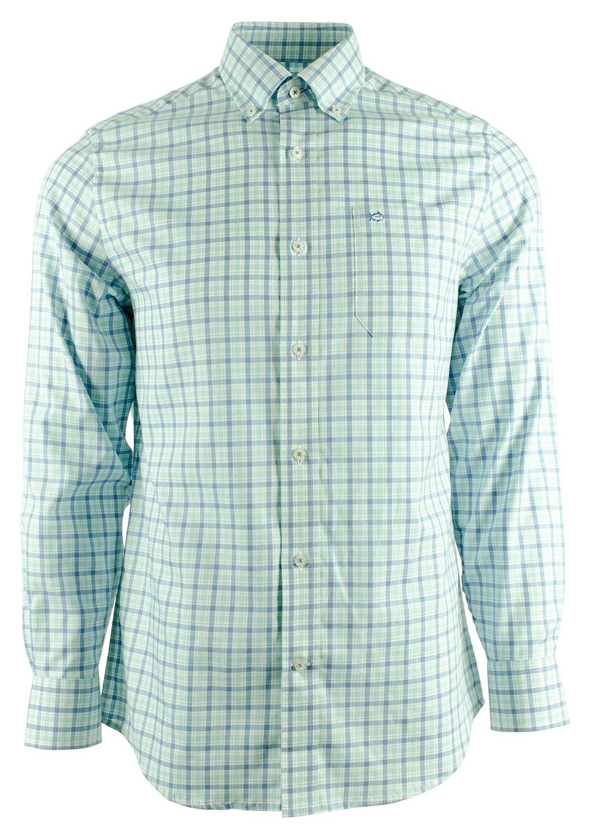 Men's Seaward Plaid Long Sleeve Shirt EB Small