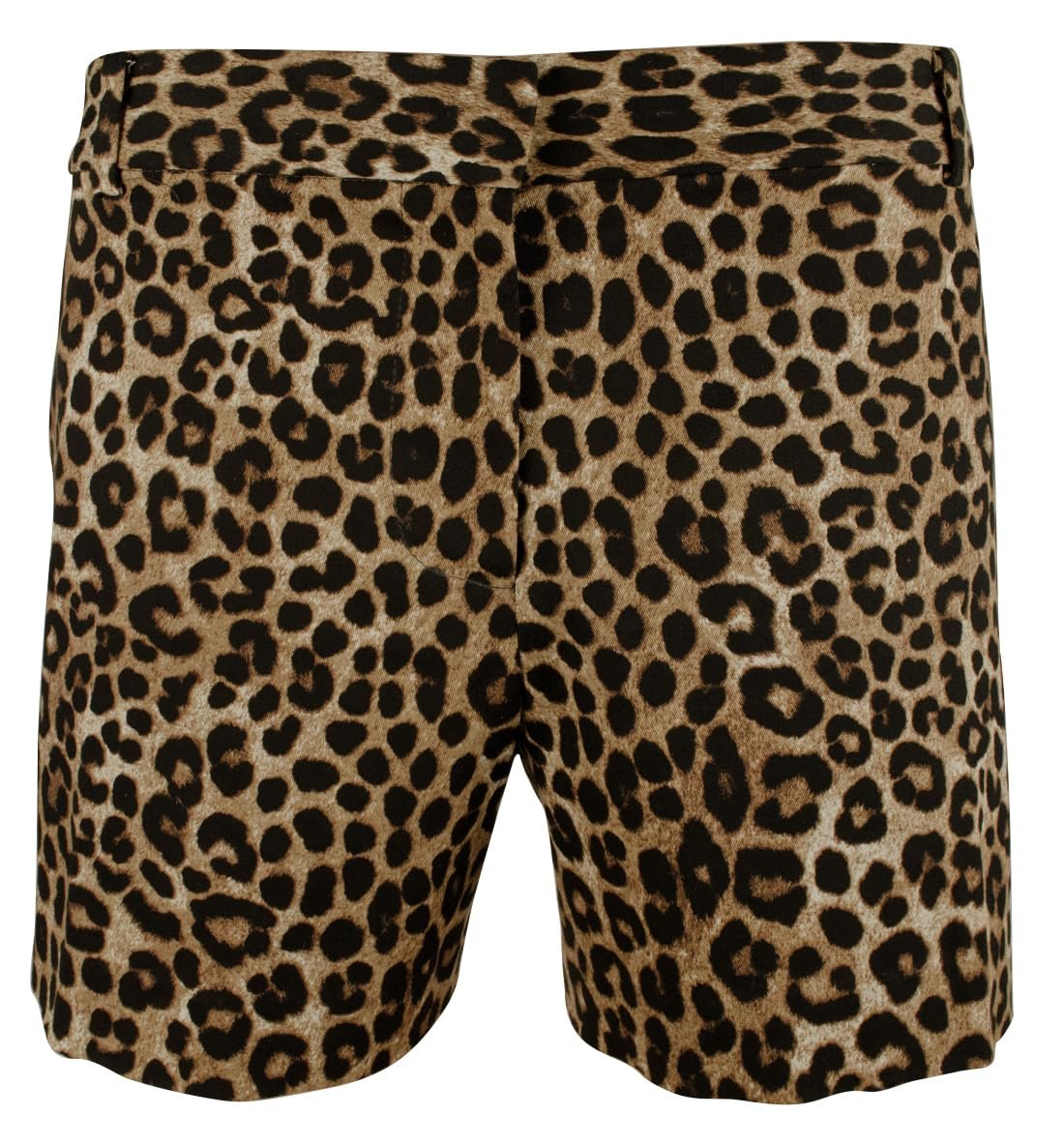 Michael Kors Women's Plus Size Animal Print Chino Shorts-Dark Camel-24W