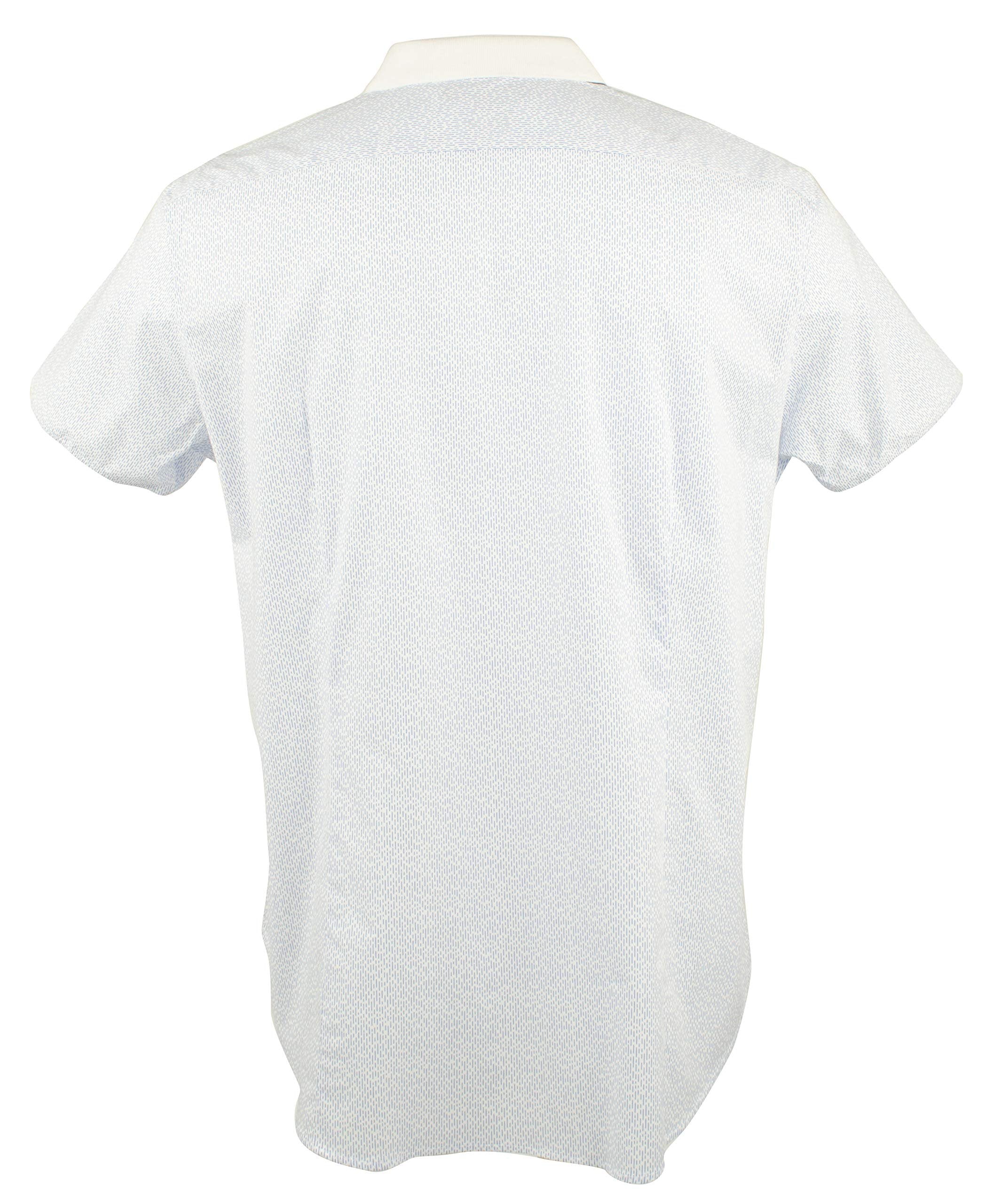 Men's Slim Fit Short Sleeve Woven Shirt-B-XL