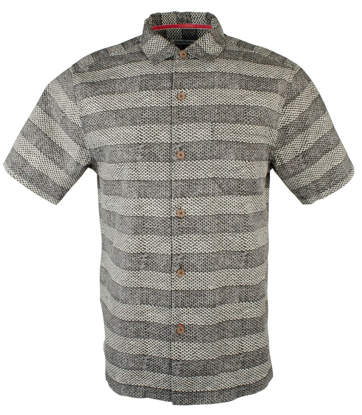 Tommy Bahama Men's Rattan Stripe Shirt BLK Large