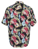 Tommy Bahama Men's Big & Tall With Bells On Camp Short Sleeve Shirt 2XLT Onyx