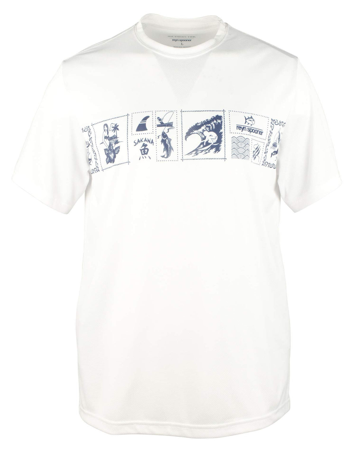 Southern Tide Reyn Spooner Bandana Performance T-Shirt Classic White MD