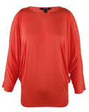 Lauren Ralph Lauren Womens Shuvanna Cold Shoulder Dolman Sleeve Casual Top