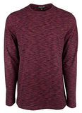 Michael Kors Men's Cotton Blend Crew Long Sleeve-M-XL Merlot