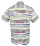 Camisa de manga corta Tommy Bahama Hazy Horizons IslandZone para hombre, talla Grand Canal (talla pequeña)