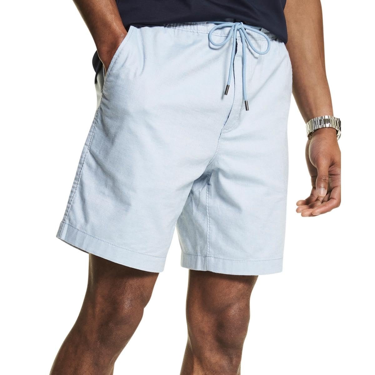 Michael Kors Men's Chambray Summer Drawstring Shorts-XL