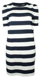 Lauren Ralph Lauren Women's Plus Striped Puff Sleeve Ponte Dress LN 1X