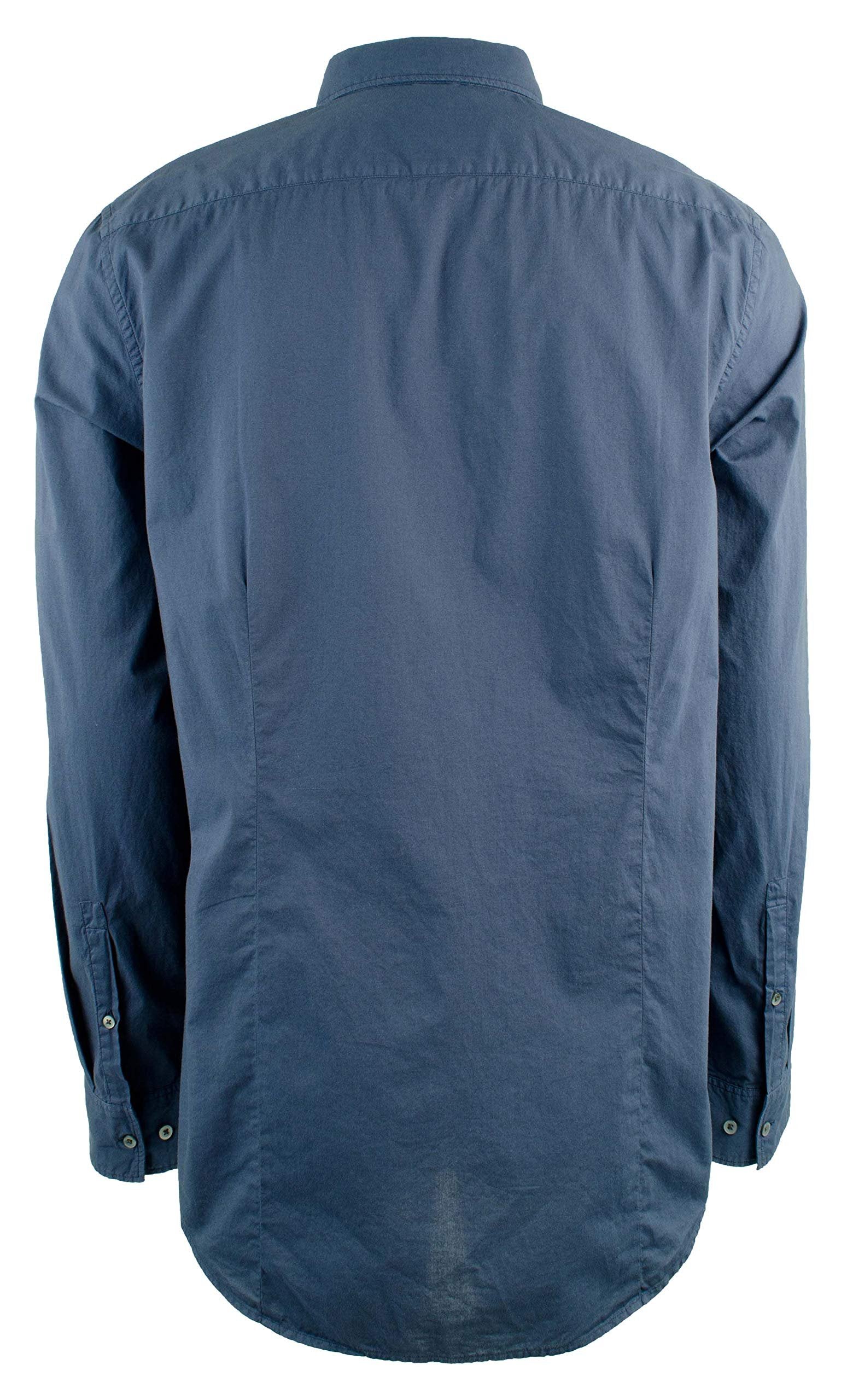 Michael Kors Men'ss Button Down Long Sleeve Shirt Blue XL