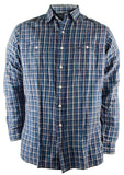 Polo Ralph Lauren Long-Sleeve Checked Linen-Blend Workshirt, Red, L