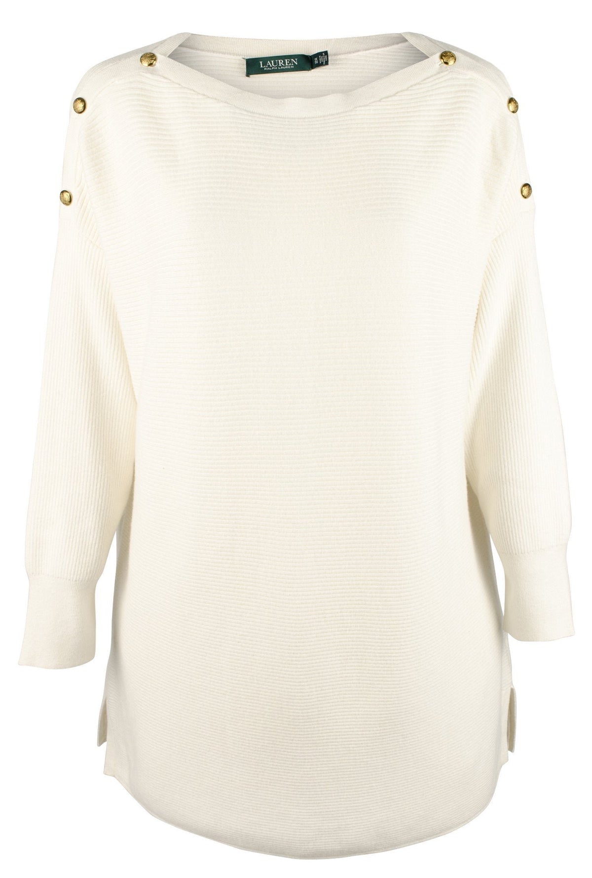 Lauren Ralph Lauren Women's Plus Boat Neck Knit Sweater-WC-3X