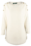 Lauren Ralph Lauren Women's Plus Boat Neck Knit Sweater-WC-3X