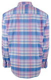 Men's Sarasota Stretch Prismatic Long Sleeve Button-Down Shirt Medium