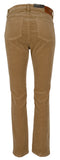 Ralph Lauren Women's Mid-Rise Straight Leg Stretch Corduroy Pants Cml 20W Camel