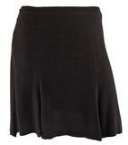 Polo Ralph Lauren Women's Flared Mini Skirt Size 14 Black Crepe