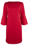 Lauren Ralph Lauren Women's Crepe Bell Sleeve Sheath Dress