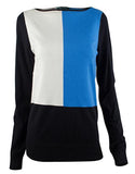 Ralph Lauren Women's Color-Blocked Long-Sleeve Pullover Sweater-BBP-XL Multi